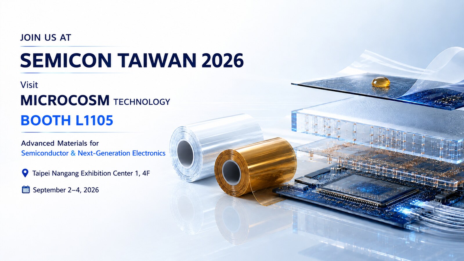 律胜科技 SEMICON Taiwan 2026 展览宣传图